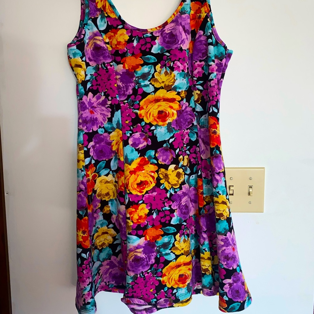 Colorful skater dress